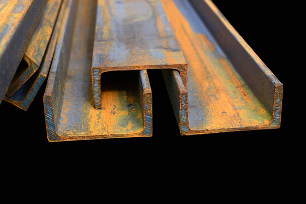 Angle steel in an industrial landscape - Photo, Image