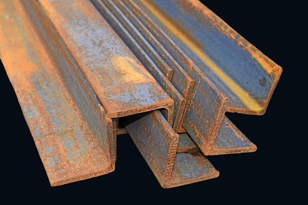 Angle steel in an industrial landscape - Photo, Image