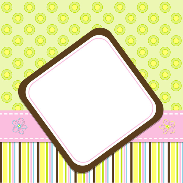 Template cards for the girl, vector - Vettoriali, immagini