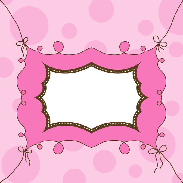 Template cards for the girl, vector - Vettoriali, immagini