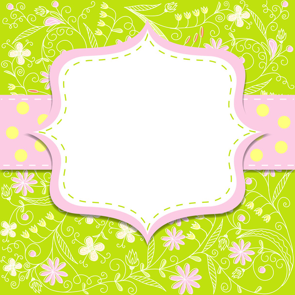 Template cards for the girl, vector, eps10 - Vector, Imagen