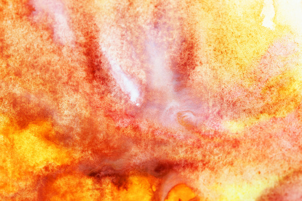 yellow and soft brown watercolor texture - Foto, afbeelding