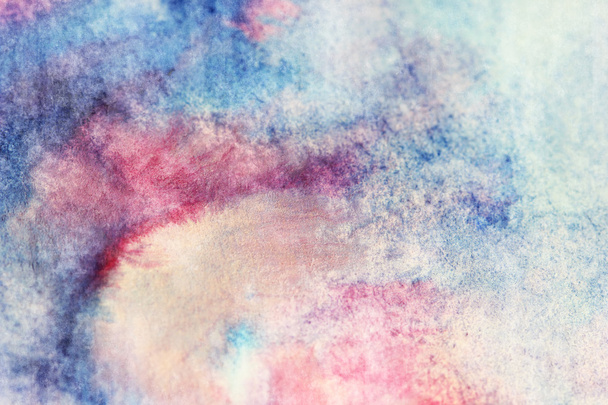 blue and pink watercolor smudges - Foto, imagen
