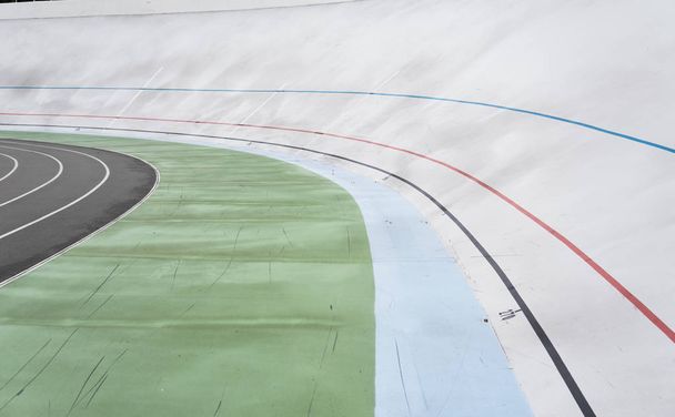 Lines of empty velodrome. Geometric line background. - Valokuva, kuva