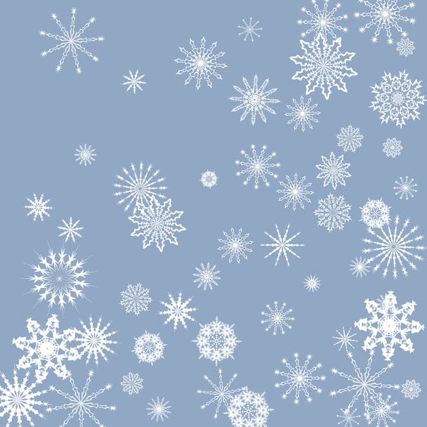 Новогодний вектор с падающими снежинками
 - Вектор,изображение