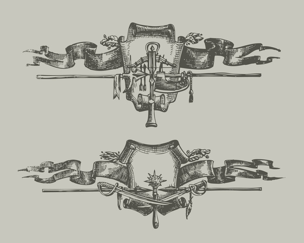 Heraldry. Author's illustration in vector - Vecteur, image