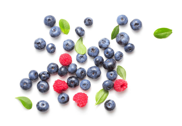 blueberry fruits isolated  - 写真・画像