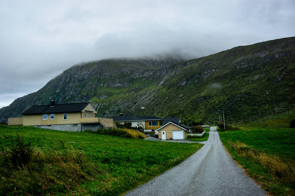On the road in Norway ,More og Romsdal county in the northernmost part of Western Norway - Foto, afbeelding