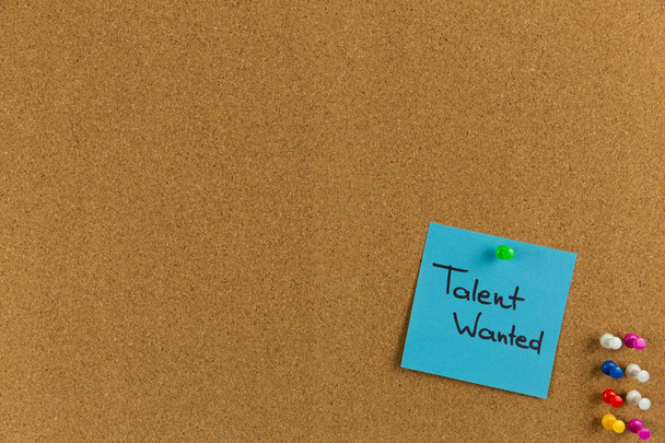Talent recherché, Business Concept. Notes et mots collants TALENT WANTED
 - Photo, image