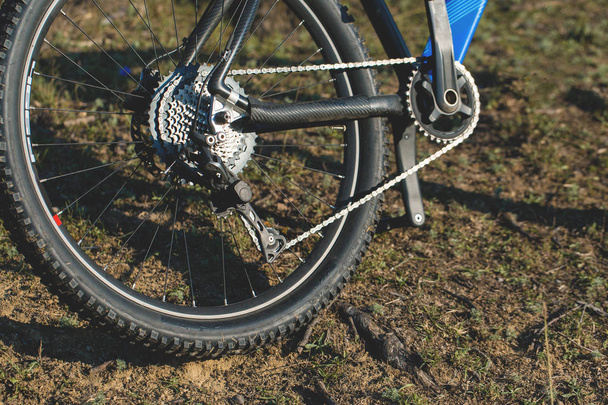 roda de bicicleta com uma bicicleta - Foto, Imagem