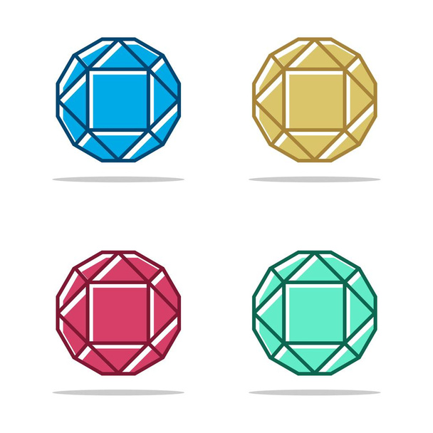 Встановити діамантовий шаблон логотипу
  - Вектор, зображення
