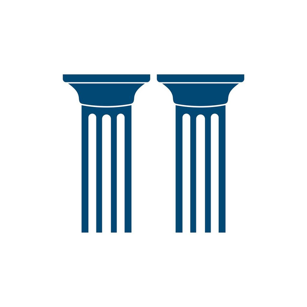 Πυλώνα λογότυπο για την εταιρία δικηγόρος - Διάνυσμα, εικόνα