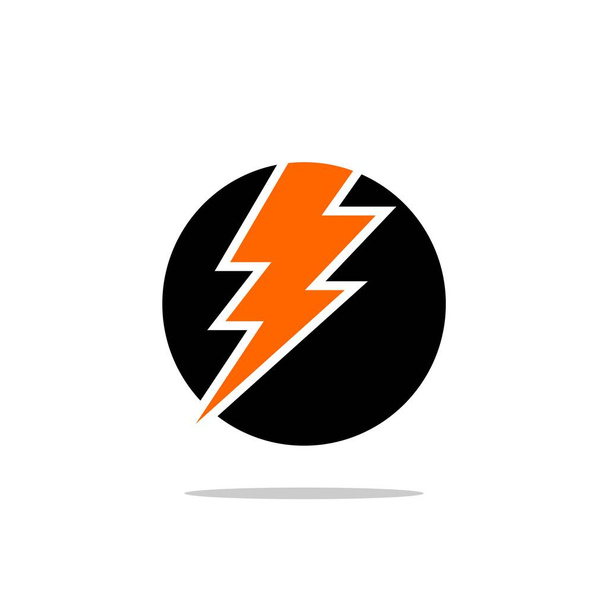 Κεραυνός σημάδι λογότυπο πρότυπο - Διάνυσμα, εικόνα