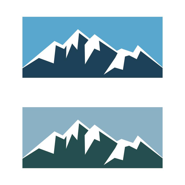 Mountain oriental signs on white background - Vector, Image