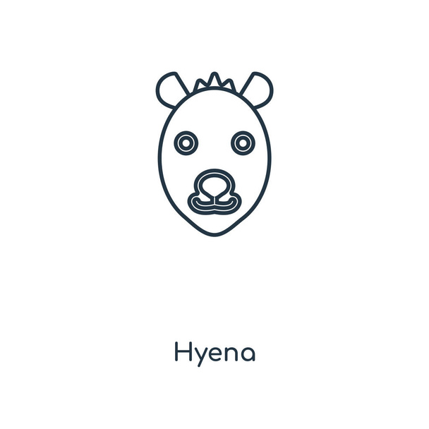 hyena ikona v módní design stylu. hyena ikona izolovaných na bílém pozadí. hyena vektorové ikony jednoduché a moderní Béčko pro webové stránky, mobilní, logo, app, Ui. hyena ikonu vektorové ilustrace, Eps10. - Vektor, obrázek