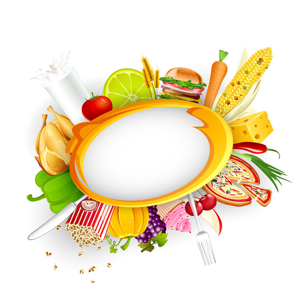 Food Background - Vector, Image