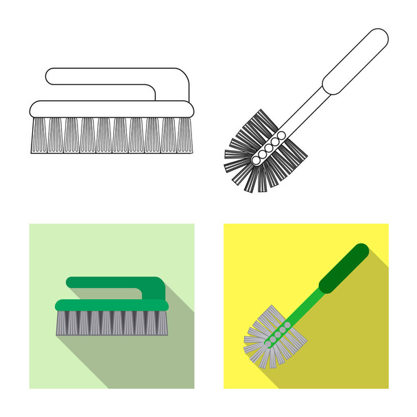 Vector design of cleaning and service symbol. Collection of cleaning and household stock vector illustration. - Vector, Image