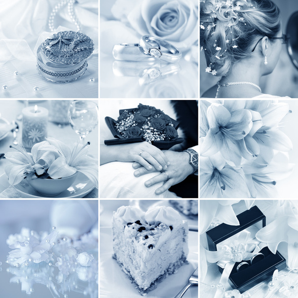 bruiloft collage - Foto, afbeelding