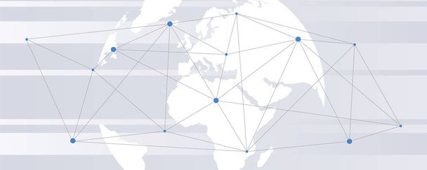 rede digital conectar o mundo
 - Vetor, Imagem