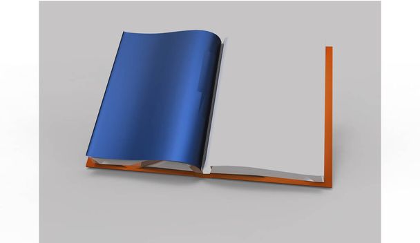 Libro 3D e notebook isolati su sfondo bianco
 - Foto, immagini