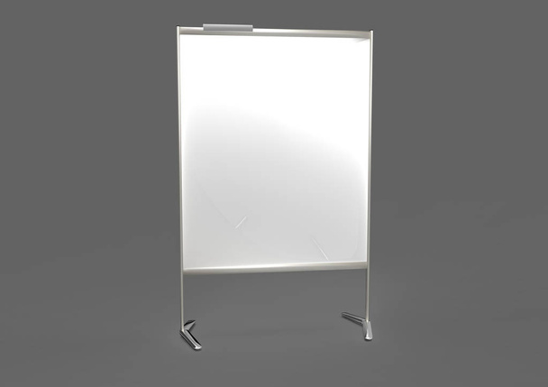 3D zarządu pustą prezentację na białym tle - Zdjęcie, obraz