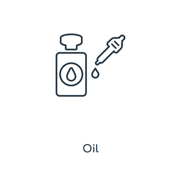 icône de l'huile dans le style design à la mode. icône d'huile isolée sur fond blanc. icône de vecteur d'huile symbole plat simple et moderne pour le site Web, mobile, logo, application, interface utilisateur. illustration vectorielle icône huile, EPS10
. - Vecteur, image