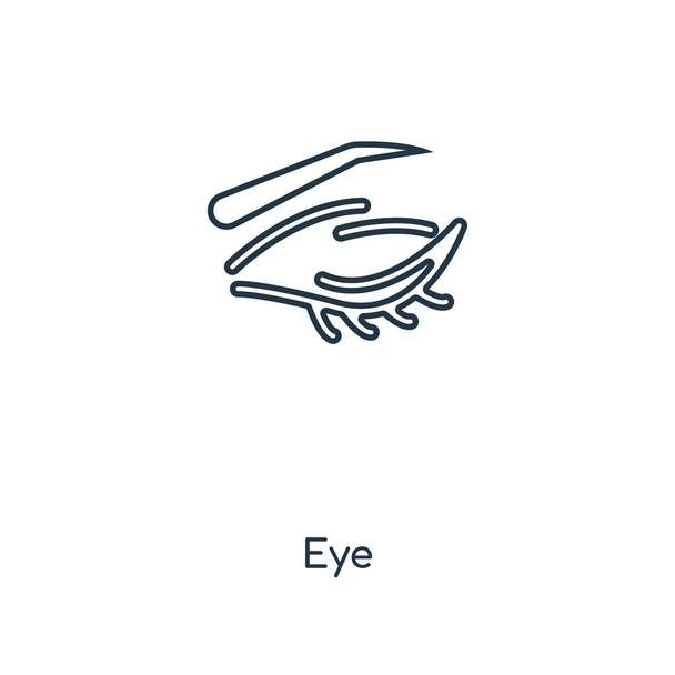 ikona oka v módní design stylu. ikona oka izolované na bílém pozadí. oční vektorové ikony jednoduché a moderní Béčko pro webové stránky, mobilní, logo, app, Ui. Doplňky na líčení očí ikonu vektorové ilustrace, Eps10. - Vektor, obrázek