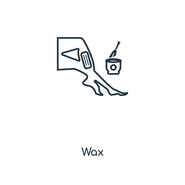Wax pictogram in trendy stijl. Wax pictogram geïsoleerd op een witte achtergrond. Wax vector pictogram eenvoudige en moderne platte symbool voor mobiele, logo, website, app, Ui. Wax pictogram vectorillustratie, Eps10. - Vector, afbeelding
