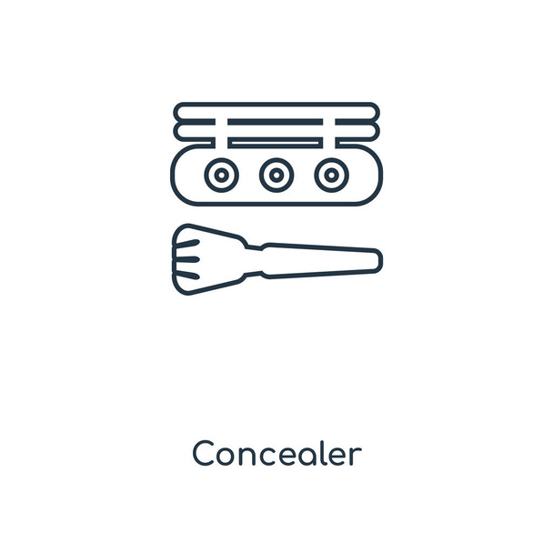 εικονίδιο Κονσίλερ στην μοντέρνα στυλ σχεδιασμού. εικονίδιο concealer που απομονώνονται σε λευκό φόντο. Κονσίλερ διάνυσμα εικονίδιο απλή και μοντέρνα επίπεδη σύμβολο για την ιστοσελίδα, λογότυπο, mobile app, Ui. Εικονογράφηση διάνυσμα εικονίδιο concealer, Eps10. - Διάνυσμα, εικόνα