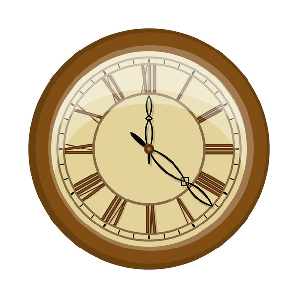 Isolated object of clock and time icon. Collection of clock and circle stock vector illustration. - Vector, Image