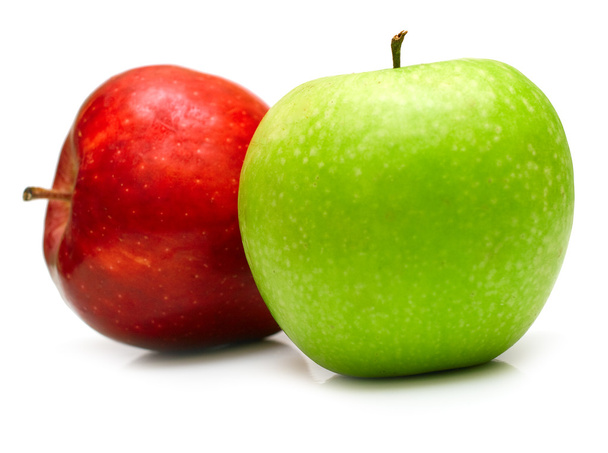 zöld és vörös alma - Fotó, kép