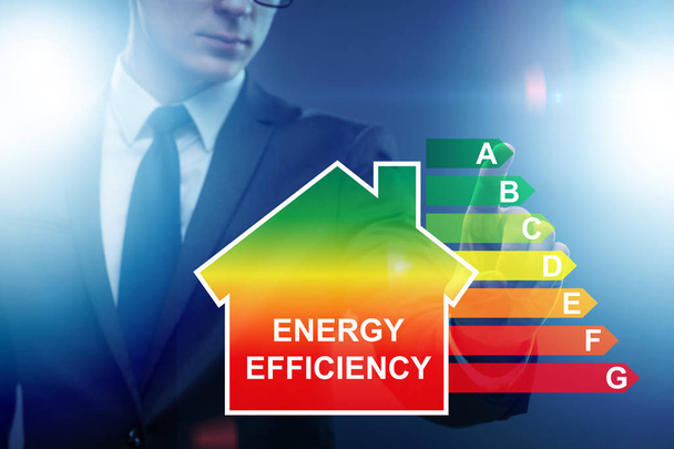 Podnikatel v koncepci energetické účinnosti - Fotografie, Obrázek