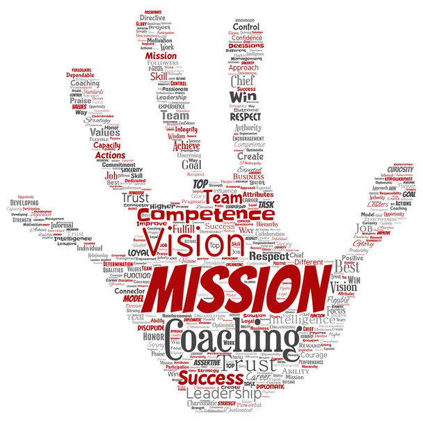 Vector collage of success, achievement, responsibility, intelligence authority or competence - Vector, Image