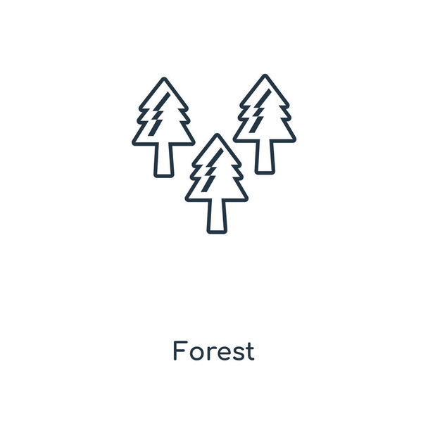 ícone da floresta em estilo de design moderno. ícone da floresta isolado no fundo branco. ícone de vetor de floresta simples e moderno símbolo plano para web site, móvel, logotipo, aplicativo, UI. ilustração do vetor do ícone da floresta, EPS10
. - Vetor, Imagem