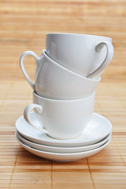 coffee cups with saucers - Foto, imagen