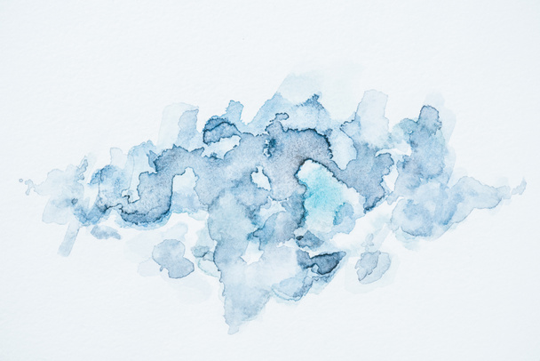 fondo decorativo abstracto con manchas de acuarela azul
  - Foto, Imagen
