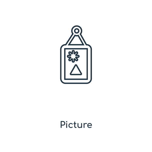 kép ikon trendi design stílusban. elszigetelt fehér background ikonra. kép vektoros ikon egyszerű és modern lapos szimbólum a webhely, a mobil, a logó, a app, Ui. kép ikon-vektoros illusztráció, Eps10. - Vektor, kép