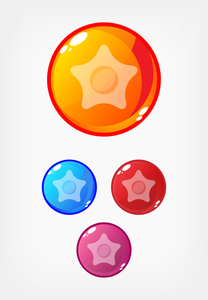 Colorful buttons - Vetor, Imagem