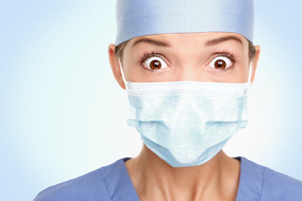 Doctor surgeon woman shocked - Foto, Bild