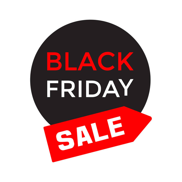 Price tag SALE. Banner for Black Friday. Vector illustration - Vector, afbeelding