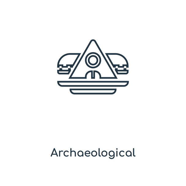 archaeological icon in trendy design style. archaeological icon isolated on white background. archaeological vector icon simple and modern flat symbol for web site, mobile, logo, app, UI. archaeological icon vector illustration, EPS10. - Vector, Image