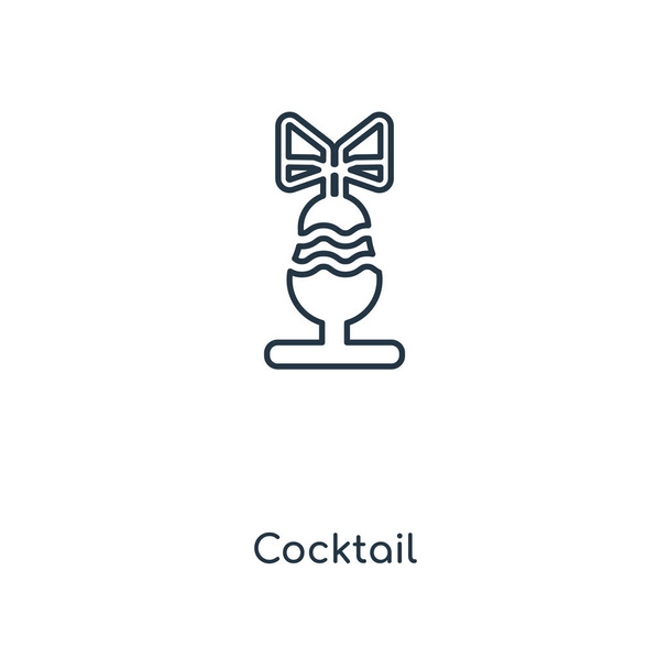 icône de cocktail dans un style design à la mode. icône de cocktail isolé sur fond blanc. icône vectorielle cocktail symbole plat simple et moderne pour le site Web, mobile, logo, application, interface utilisateur. illustration vectorielle icône cocktail, EPS10
. - Vecteur, image