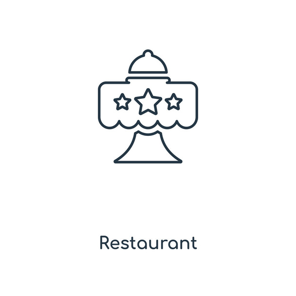 restaurant icon in trendy design style. restaurant icon isolated on white background. restaurant vector icon simple and modern flat symbol for web site, mobile, logo, app, UI. restaurant icon vector illustration, EPS10. - Vector, Image