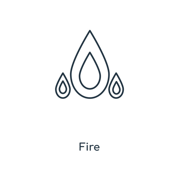 fire icon in trendy design style. fire icon isolated on white background. fire vector icon simple and modern flat symbol for web site, mobile, logo, app, UI. fire icon vector illustration, EPS10. - Vector, Image
