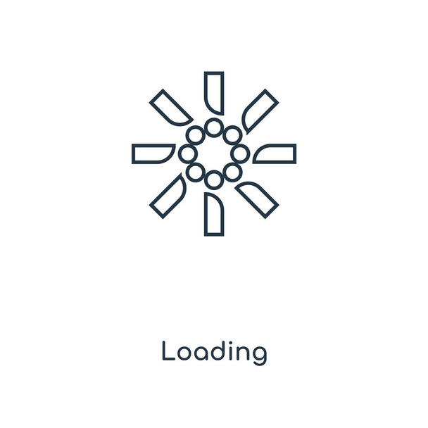 loading icon in trendy design style. loading icon isolated on white background. loading vector icon simple and modern flat symbol for web site, mobile, logo, app, UI. loading icon vector illustration, EPS10. - Vector, Image