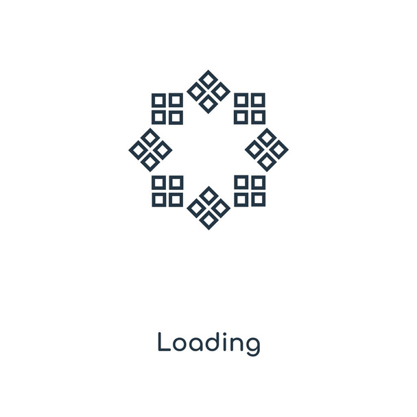 loading icon in trendy design style. loading icon isolated on white background. loading vector icon simple and modern flat symbol for web site, mobile, logo, app, UI. loading icon vector illustration, EPS10. - Vector, Image