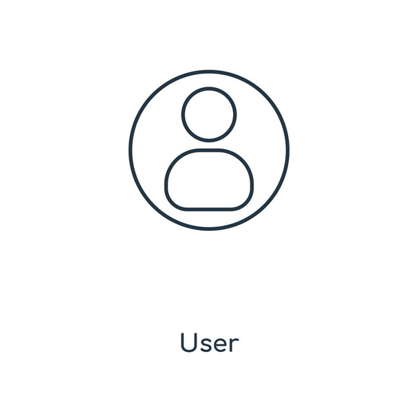 ikonu uživatele v módní design stylu. ikona uživatele izolované na bílém pozadí. uživatelské vektorové ikony jednoduché a moderní Béčko pro webové stránky, mobilní, logo, app, Ui. uživatelské ikonu vektorové ilustrace, Eps10. - Vektor, obrázek