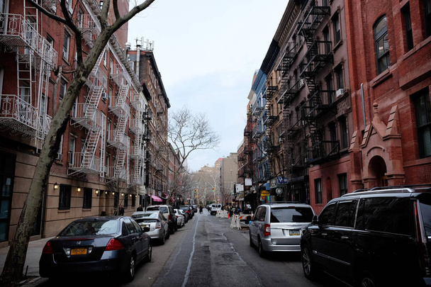 Greenwich Village street view in New York City - 写真・画像