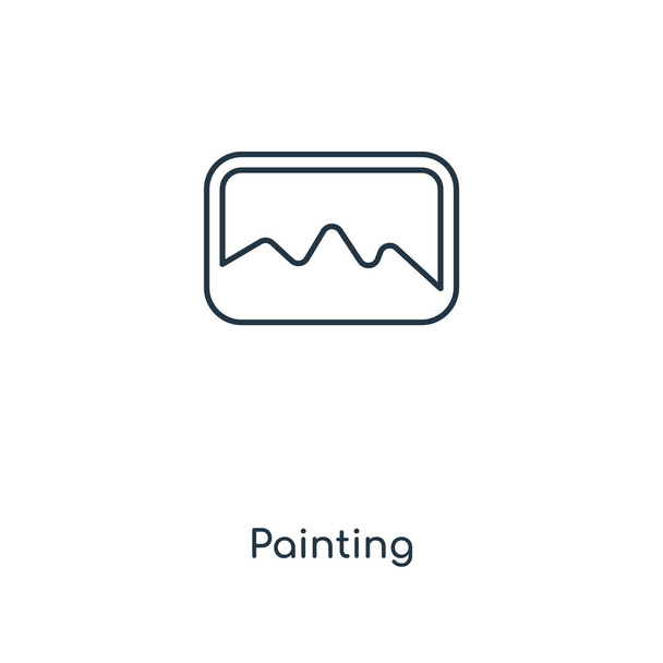 festés ikon trendi design stílusban. festés ikon elszigetelt fehér background. festés vektor ikon egyszerű és modern lapos szimbólum a webhely, a mobil, a logó, a app, Ui. festés ikon vektoros illusztráció, Eps10. - Vektor, kép