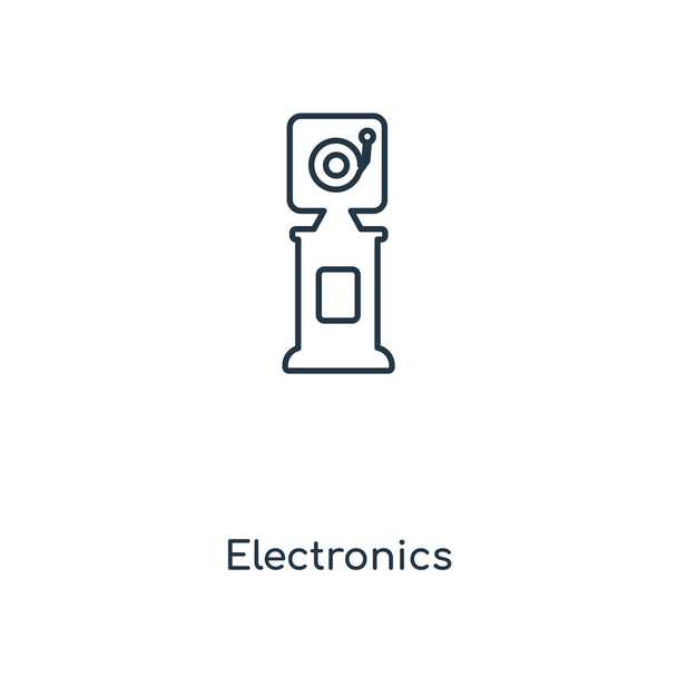 elektronika ikon trendi design stílusban. elektronika ikon elszigetelt fehér background. elektronika vector icon egyszerű és modern lapos szimbólum pókháló telek, mobil, embléma, app, Ui. elektronika ikon vektoros illusztráció, Eps10. - Vektor, kép